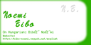 noemi bibo business card